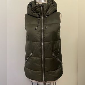 Zara long puffer vest